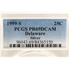 Image 3 : 1999-S SILVER DELAWARE QUARTER PCGS PR69 DCAM