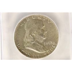 1963-D FRANKLIN HALF DOLLAR ICG AU53