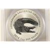 Image 1 : 2014 AUSTRALIA SALTWATER CROCODILE SILVER DOLLAR