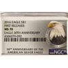 Image 3 : 2016 AMERICAN SILVER EAGLE NGC MS70 1ST RELEASES