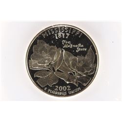 2002-S MISSISSIPPI QUARTER ICG PR70 DCAM