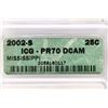 Image 3 : 2002-S MISSISSIPPI QUARTER ICG PR70 DCAM