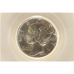 1937 MERCURY DIME PCGS MS66FB