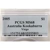 Image 3 : 2005 AUSTRALIA KOOKABURRA 1 OZ SILVER DOLLAR