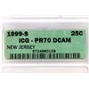 Image 3 : 1999-S NEW JERSEY QUARTER ICG PR70 DCAM