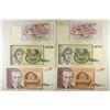 Image 2 : YUGOSLAVIA 2-1990-50 DINARAS, 2-1991-100 DINARAS &