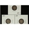 Image 1 : 1897, 1898 & 1899 BARBER DIMES