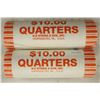 Image 1 : 2-$10 ROLLS OF 2010-P & D HOT SPRINGS QUARTERS BU