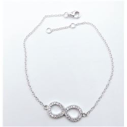 Sterling Silver Cubic Zirconia Bracelet