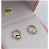 Image 2 : Yellow Gold Cubic Zirconia Earrings