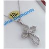 Image 2 : White Gold Diamond Cross Pendant