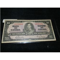 1937 Canadian Ten Dollar Bill