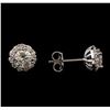 Image 2 : 1.41 ctw Diamond Earrings - 14KT White Gold