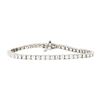 Image 1 : 5.50 ctw Round Brilliant Cut Diamond Tennis Bracelet - 14KT White Gold