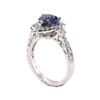 Image 4 : 2.40 ctw Sapphire and Diamond Ring - 18KT White Gold