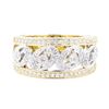 Image 2 : 0.52 ctw Diamond Wide Band - 14KT Yellow And White Gold