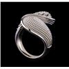 Image 4 : 0.95 ctw Diamond Ring - 14KT White Gold