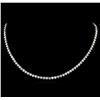 Image 1 : 14KT White Gold 19.68 ctw Diamond Necklace