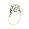 Image 4 : 0.24 ctw Old Mine Cut Diamond Ring - 14KT Yellow And White Gold