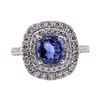 Image 1 : 3.10 ctw Sapphire and Diamond Ring - Platinum