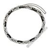 Image 2 : 18kt White Gold 8.33 ctw Round White and Black Diamond Cable Link Bracelet