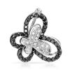Image 1 : 18k White Gold 0.34CTW Diamond and Black Diamonds Pendant, (Opaque/SI1/Black/G-H