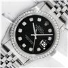 Image 1 : Rolex Mens Stainless Steel Black Diamond 36MM Datejust Wristwatch