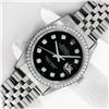Image 2 : Rolex Mens Stainless Steel Black Diamond 36MM Datejust Wristwatch