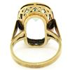 Image 9 : Antique 14kt Yellow Gold 8.57 ctw GIA Certified Oval Aquamarine Solitaire Ring