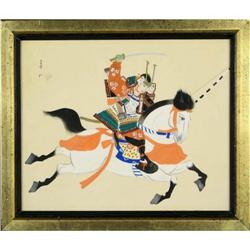 The Warrior - Japanese art ,Acrylic on Paper #1332050