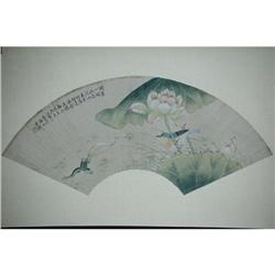 20th Century Chinese Fan Painting #1332180