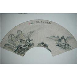 20th Century Chinese Fan Painting #1332181