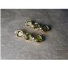 Image 1 : Estate 14K YG Gold Peridot Heart Drop Earrings #1332547
