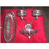 Image 1 : ART DECO BRONZE WALL MOUNT SOAP SET  #1333030