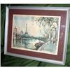 Image 1 : Signed original  watercolor Scape of  Paris #1333058