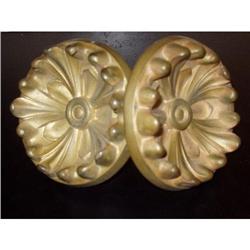 Gold gilt English Regency tie backs #1333083