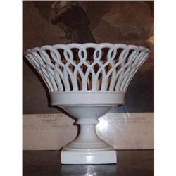 Classical Empire Old Paris porcelain basket #1333084
