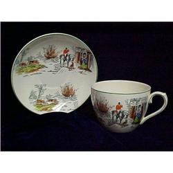 Royal Cauldon "Blue Bell Inn" Cup and Saucer, #1349840