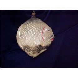 Antique Christmas Ornament  -  Glass Angel Fish#1349846
