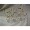 Image 1 : Gold Rimmed Water Glass ? Set of 13 #1349862