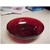 Image 1 : Anchor Hocking Royal Ruby Fruit Bowl #1349863