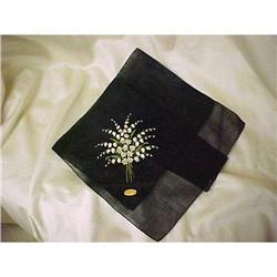 Handkerchief, Hanky ? All cotton, Black #1349874