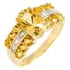 Image 1 : 2.62ctw. Citrine and Diamond Ring #1350067