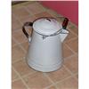 Image 1 : Vintage White Enamelware Coffee Pot with Handle#1350085