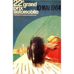 Monaco 1964 Poster, Later printing ca 1980s #1350231