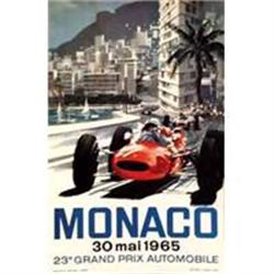 Monaco 1965 Poster, Later printing ca 1980s #1350232