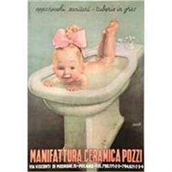 Ceramica Pozzi, Original Italian Poster by #1350236