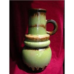 STAMPED GERMAN DRIP PORCELAIN VASE #1350327