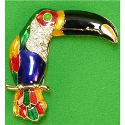 Toucan Enamel & Rhinestone-Style Pin #60437 #1350331