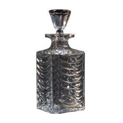 Glass Square Shaped Liquor Decanter w/Stopper #1350336